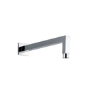 Set soffione quadro Parigi 25cm e braccio doccia 40cm