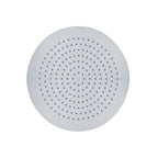 Soffione tondo Vienna 25cm in acciaio spazzolato con anticalcare
