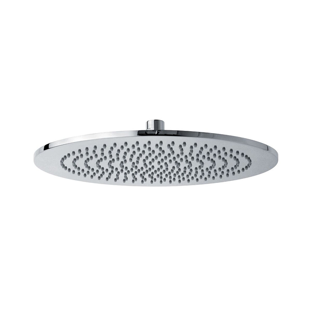 Soffione tondo Vienna 25cm in acciaio spazzolato con anticalcare