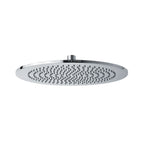 Soffione tondo Vienna 25cm in acciaio spazzolato con anticalcare