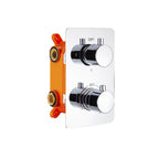 Termostatico doccia incasso 3 vie in ottone con easy box