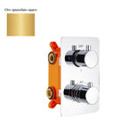 Termostatico doccia incasso 3 vie con easy box oro spazzolato