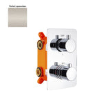 Termostatico doccia incasso 3 vie con easy box nichel