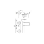Miscelatore per vasca da bagno serie Tilt modello TI022ST steel looking Paffoni