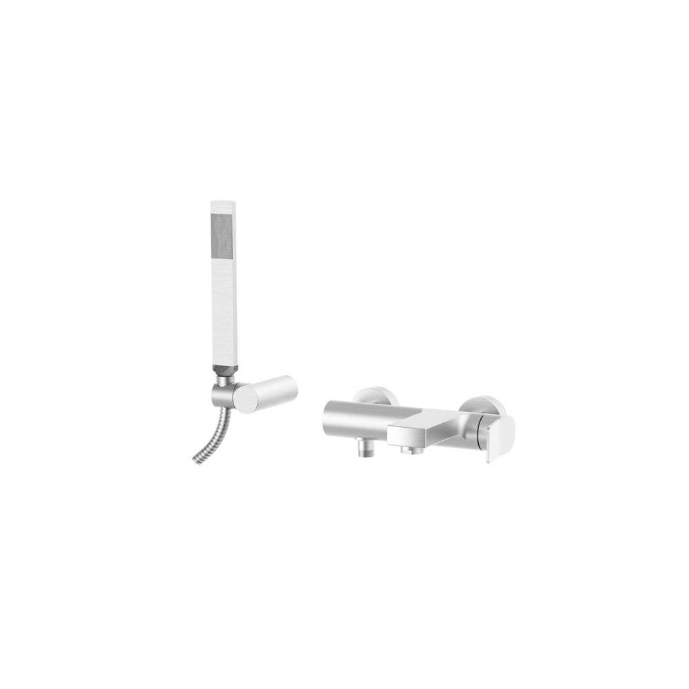 Miscelatore per vasca da bagno serie Tilt modello TI023ST steel looking Paffoni
