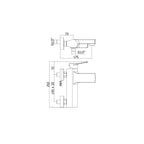 Miscelatore per vasca da bagno serie Tilt modello TI023ST steel looking Paffoni