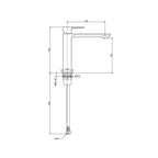 Miscelatore lavabo medio senza scarico Paffoni serie Elle - Nero Opaco