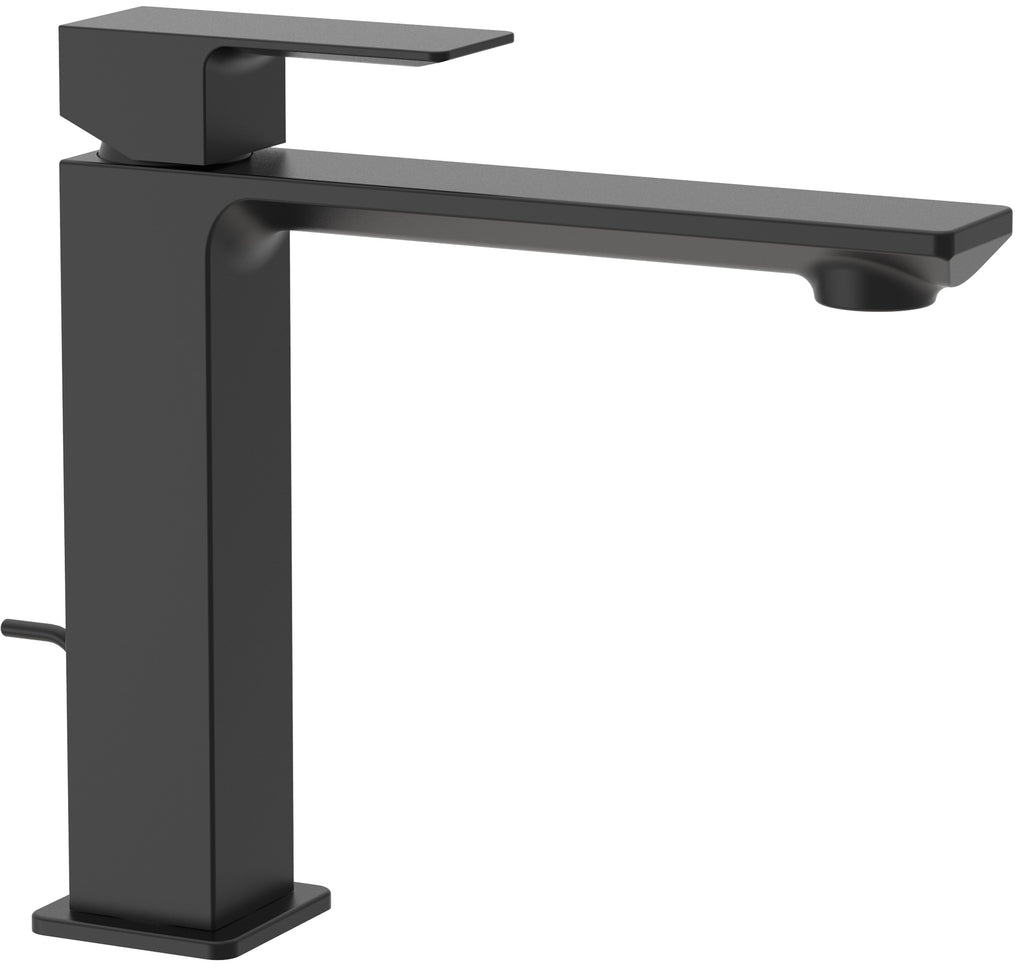 Miscelatore lavabo medio Paffoni Elle con scarico automatico - Nero Opaco