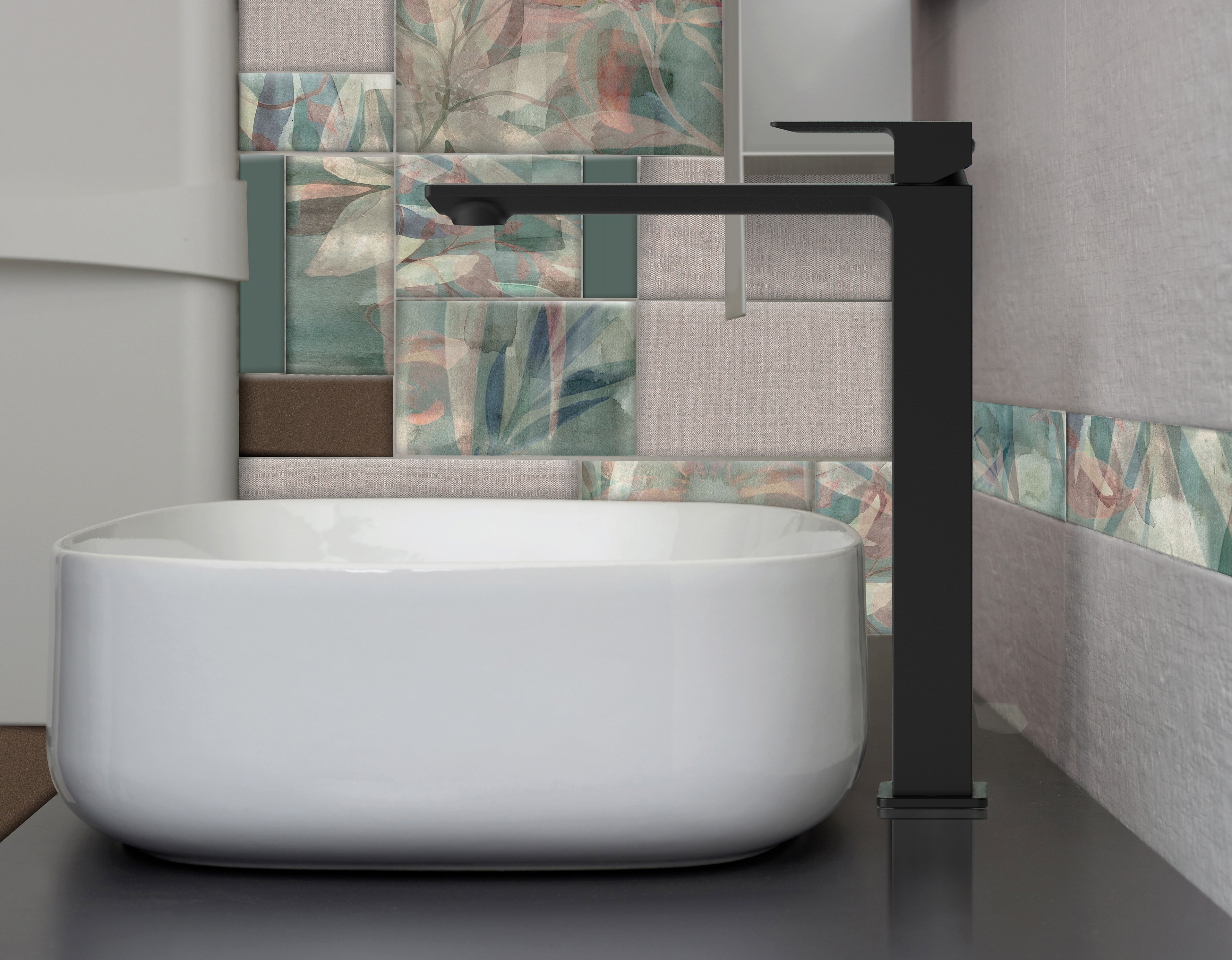 Miscelatore lavabo alto Paffoni senza scarico serie Elle - Nero Opaco