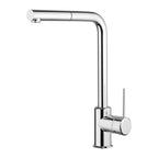 Rubinetti miscelatore per lavello cucina  con doccetta estraibile cromato lucido Modello India