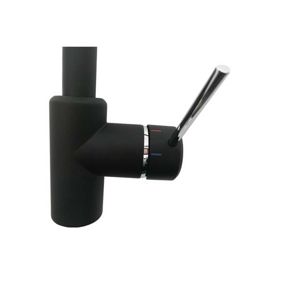 Rubinetti miscelatore per lavello cucina  con doccetta estraibile  nero opaco Modello India di Argo Rubinetterie