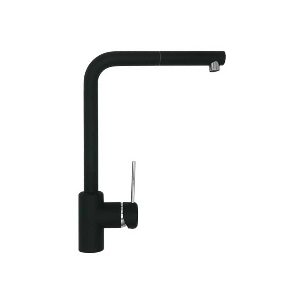 Rubinetti miscelatore per lavello cucina  con doccetta estraibile  nero opaco Modello India di Argo Rubinetterie