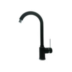 Rubinetti miscelatore per lavello cucina  canna tonda finitura nero opaco Modello Korea di Argo Rubinetterie