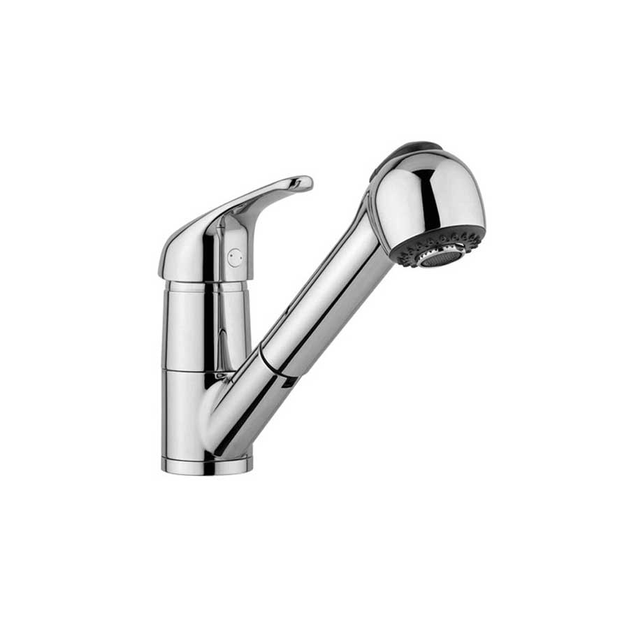 Rubinetti miscelatore per lavello cucina  con doccetta estraibile cromato lucido Modello Sumatra di Argo Rubinetterie