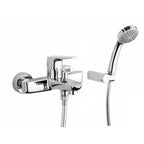 Rubinetto Miscelatore Monocomando per Vasca Esterno con set Duplex cromato collezione Bloom di Argo Rubinetterie