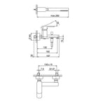 Miscelatore monocomando per vasca con kit doccino RubiFlux serie Dema - Cromo