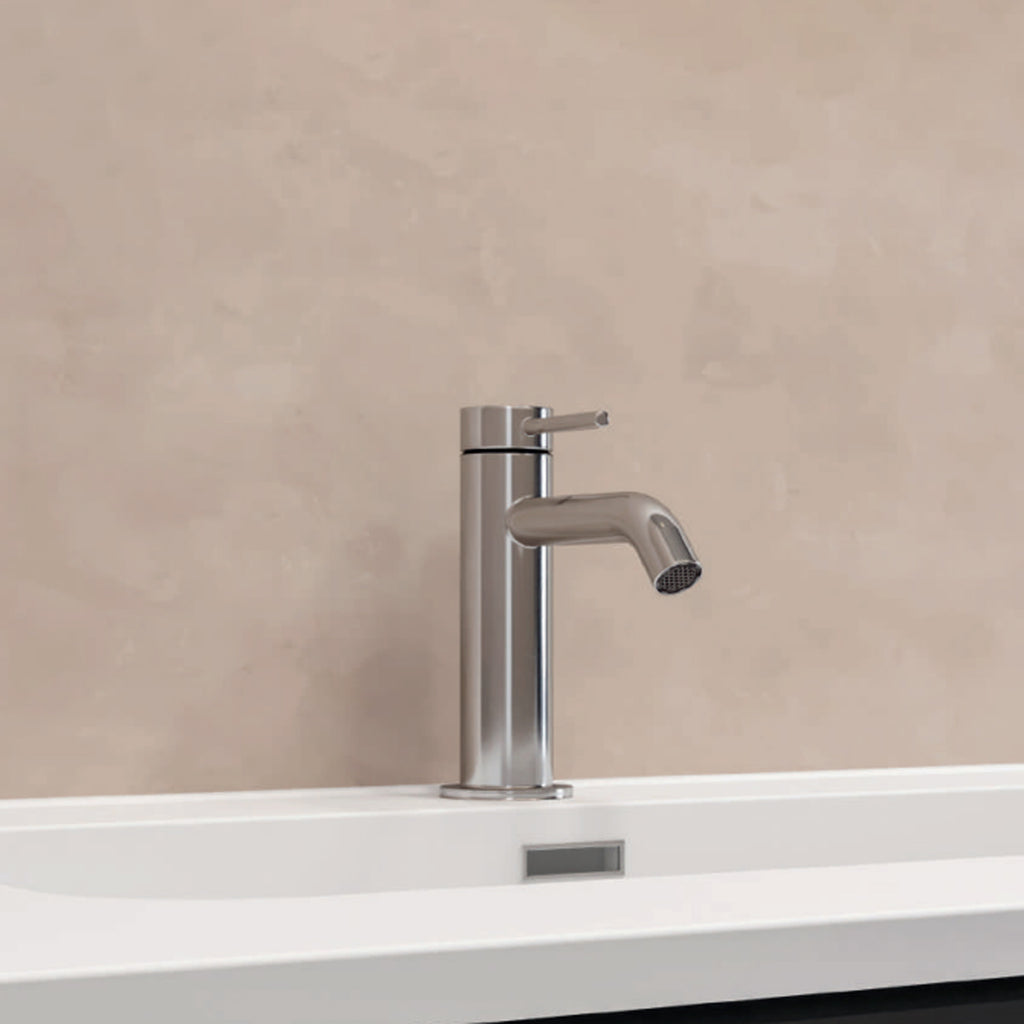 Miscelatore monocomando lavabo RubiFlux serie Regal - Satinato
