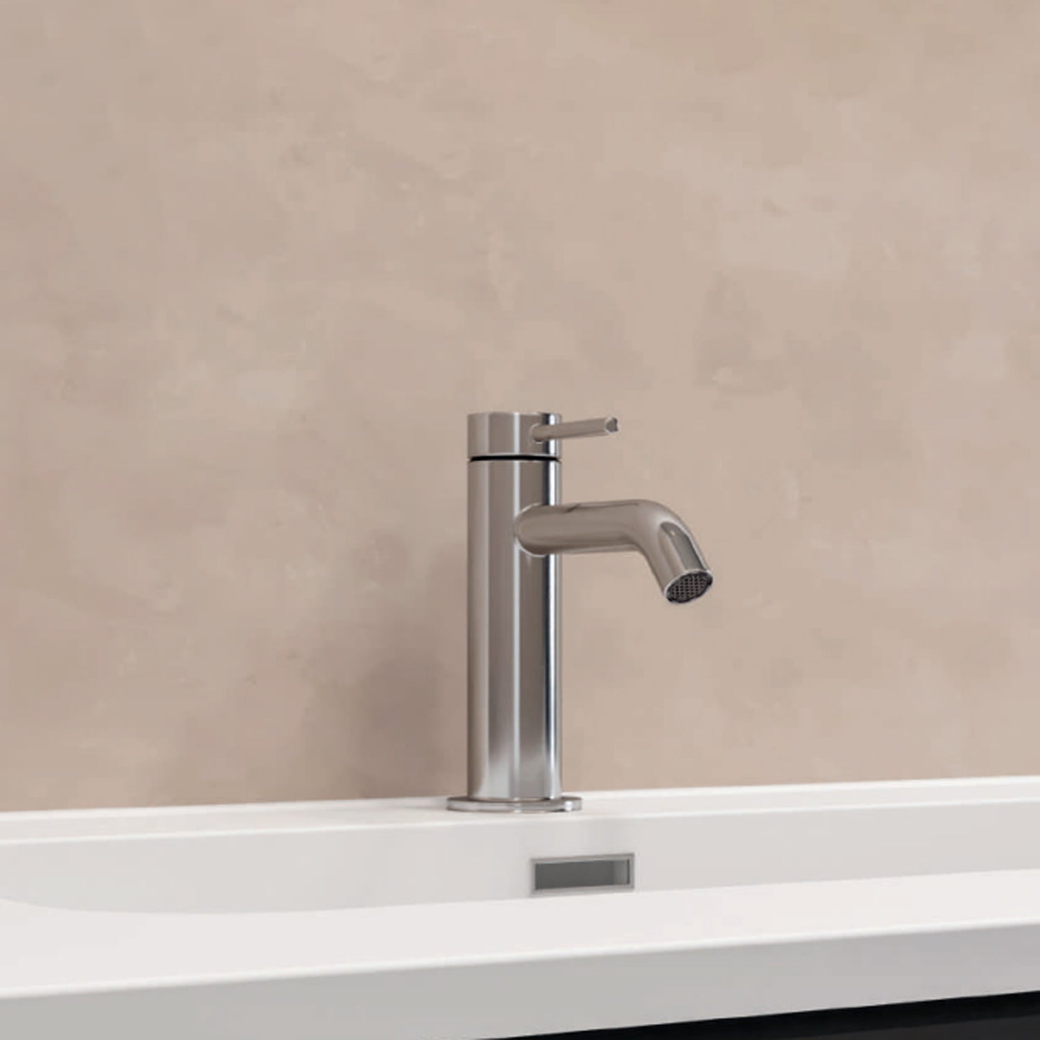 Miscelatore monocomando lavabo con scarico RubiFlux serie Regal - Cromo