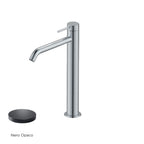 Miscelatore monocomando lavabo alto RubiFlux serie Regal - Nero Opaco