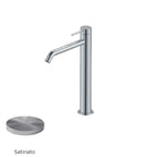 Miscelatore monocomando lavabo alto RubiFlux serie Regal - Satinato