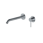 Miscelatore monocomando lavabo murale RubiFlux serie Regal canna 20 cm - Cromo