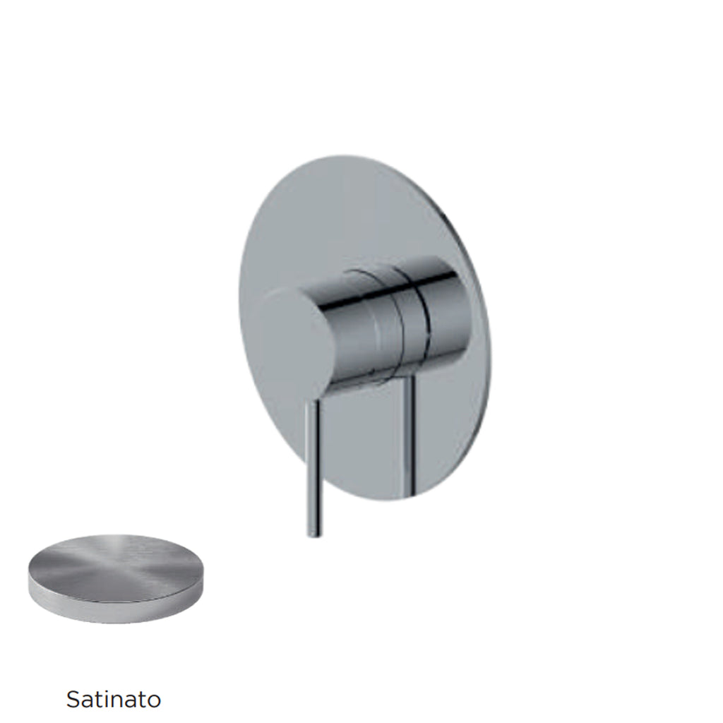 Miscelatore monocomando da incasso per doccia RubiFlux serie Regal - Satinato