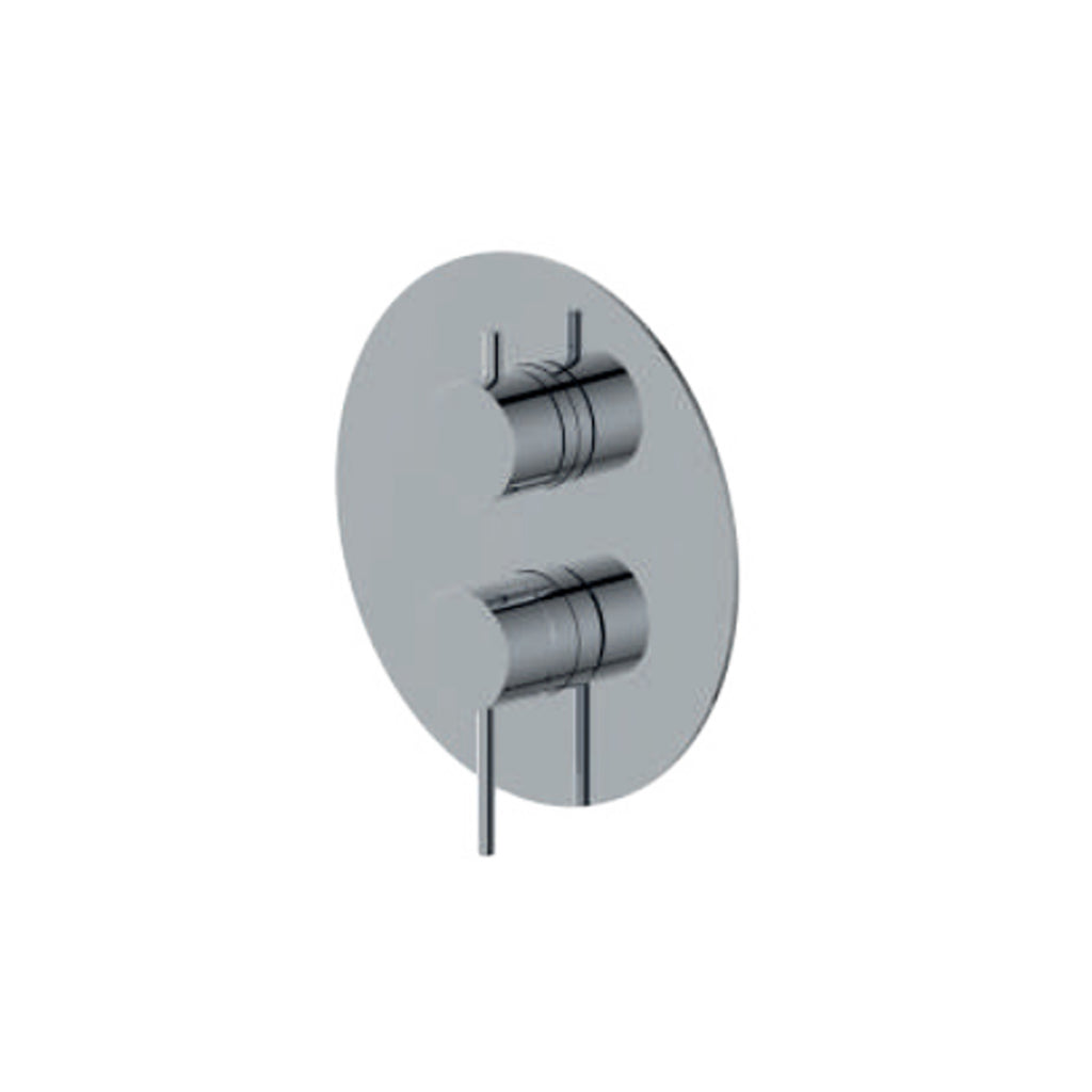 Miscelatore monocomando da incasso per doccia con deviatore RubiFlux serie Regal - Cromo