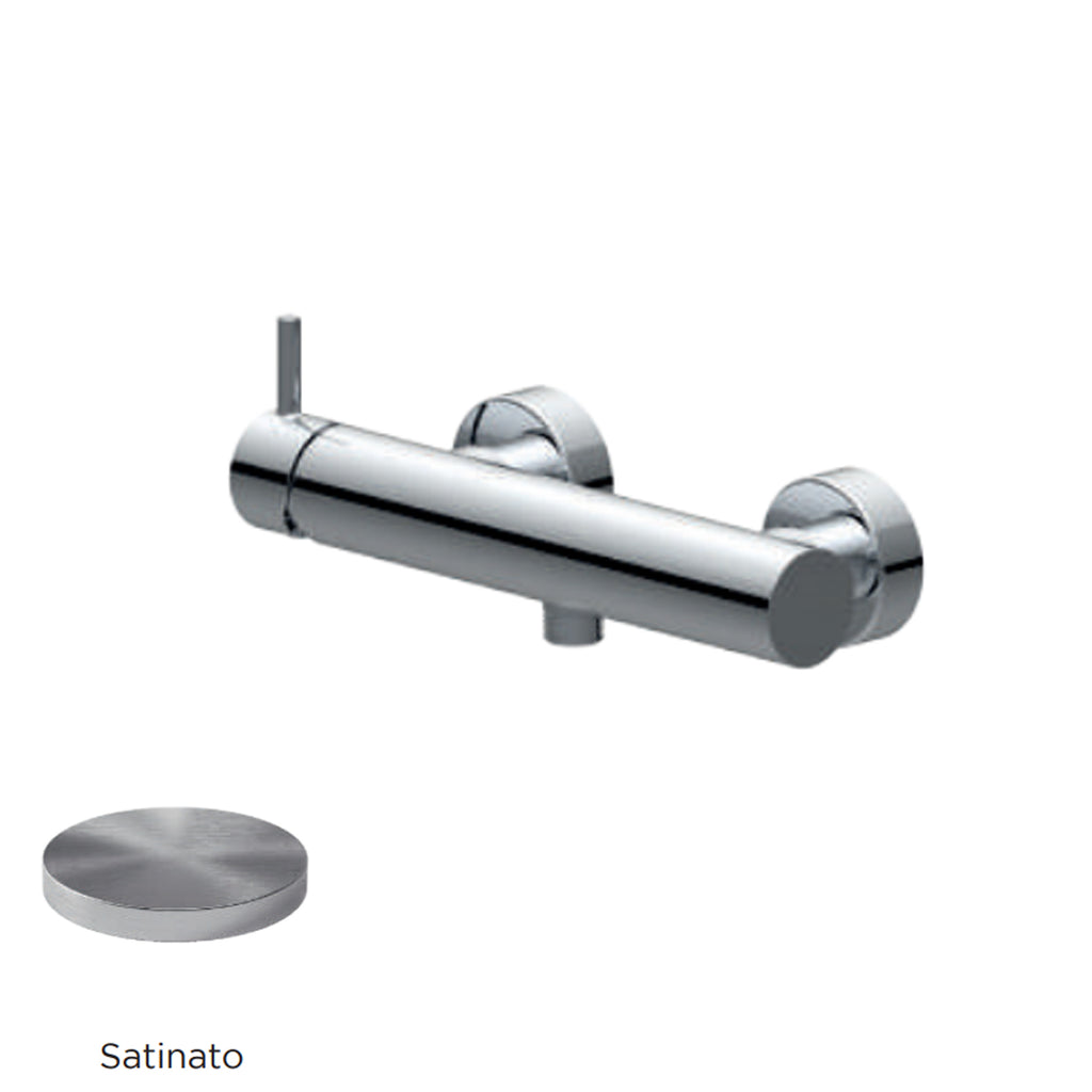 Miscelatore monocomando esterno per doccia RubiFlux serie Regal - Satinato