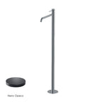 Miscelatore monocomando lavabo freestanding RubiFlux serie Regal - Nero Opaco