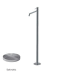Miscelatore monocomando lavabo freestanding RubiFlux serie Regal - Satinato