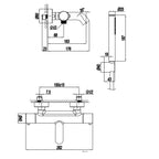 Miscelatore monocomando per vasca con kit doccino RubiFlux serie Regal - Cromo