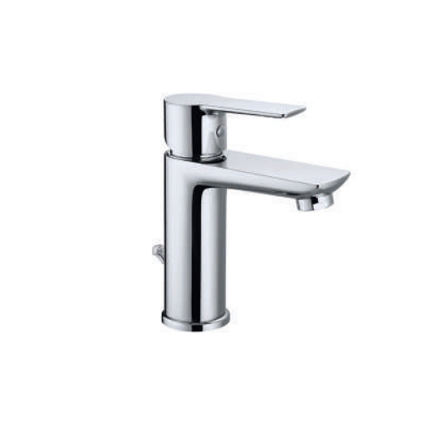Miscelatore monocomando lavabo con scarico RubiFlux serie Kyros - Cromo