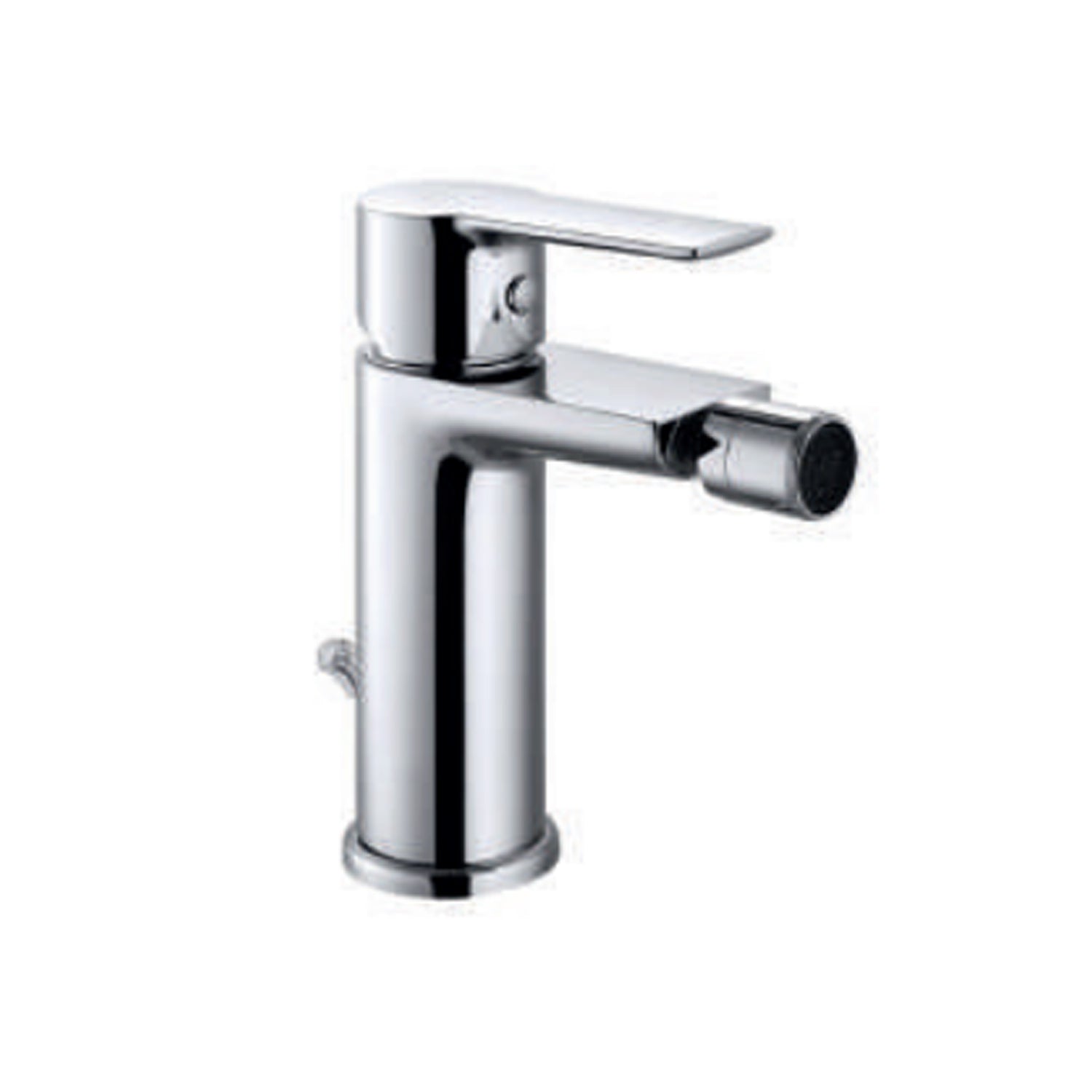 Miscelatore monocomando bidet con scarico RubiFlux serie Kyros - Cromo