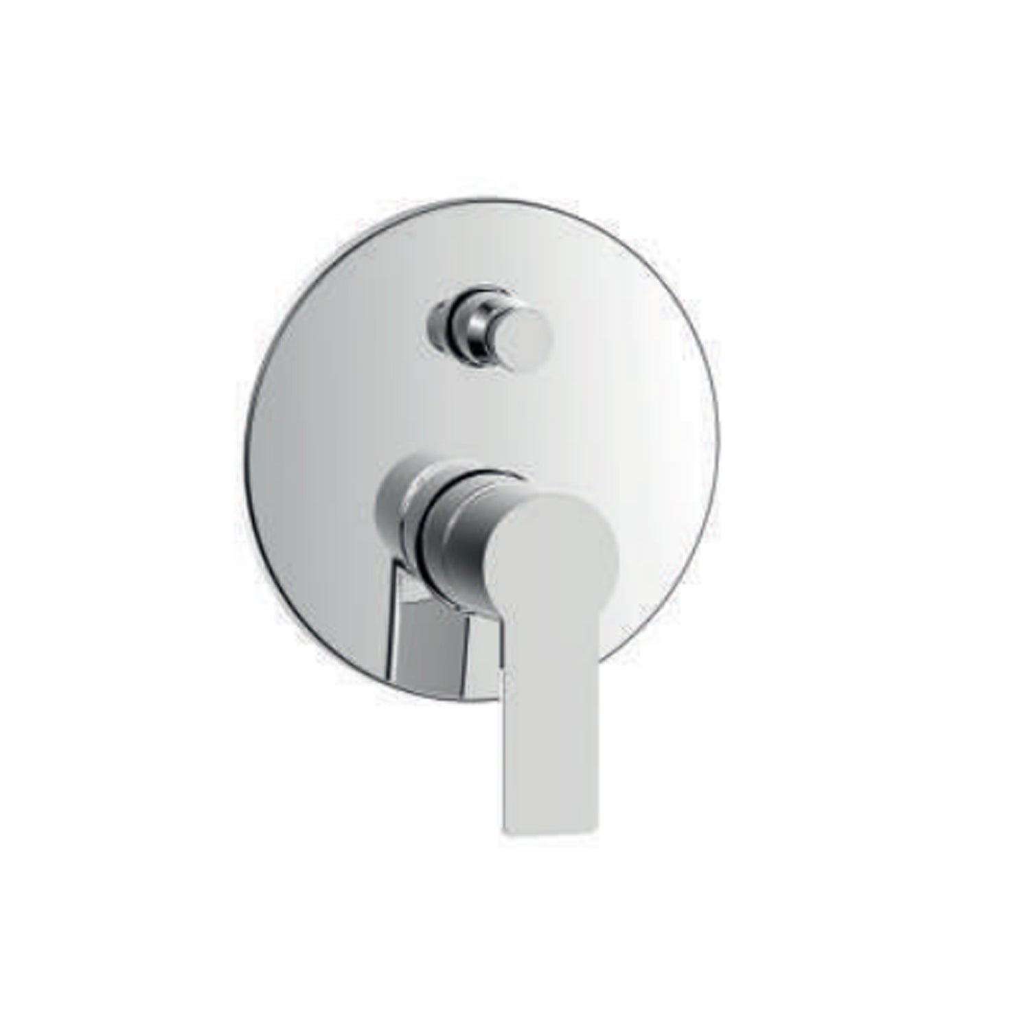 Miscelatore monocomando da incasso per doccia con deviatore RubiFlux serie Kyros - Cromo