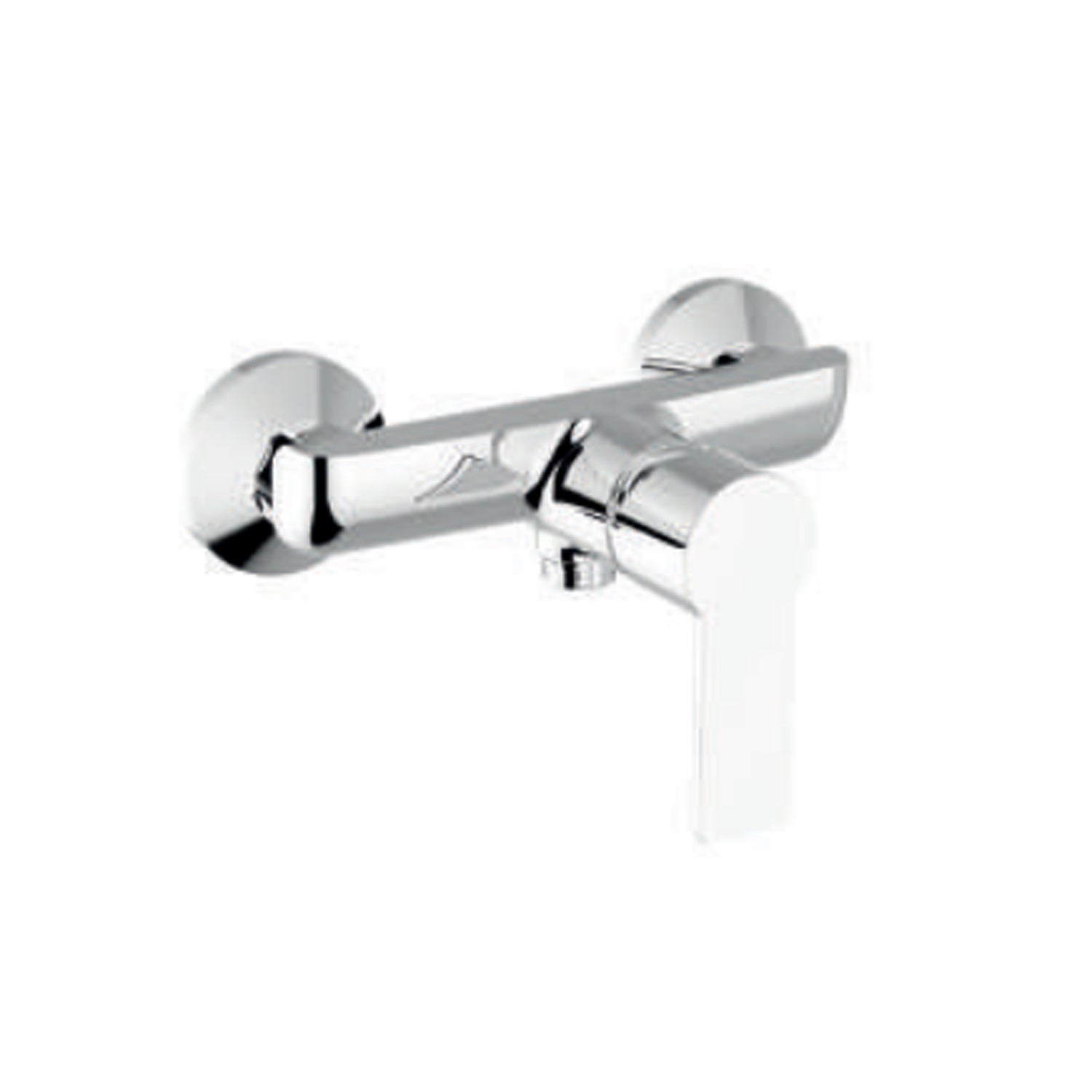Miscelatore monocomando esterno per doccia RubiFlux serie Kyros - Cromo