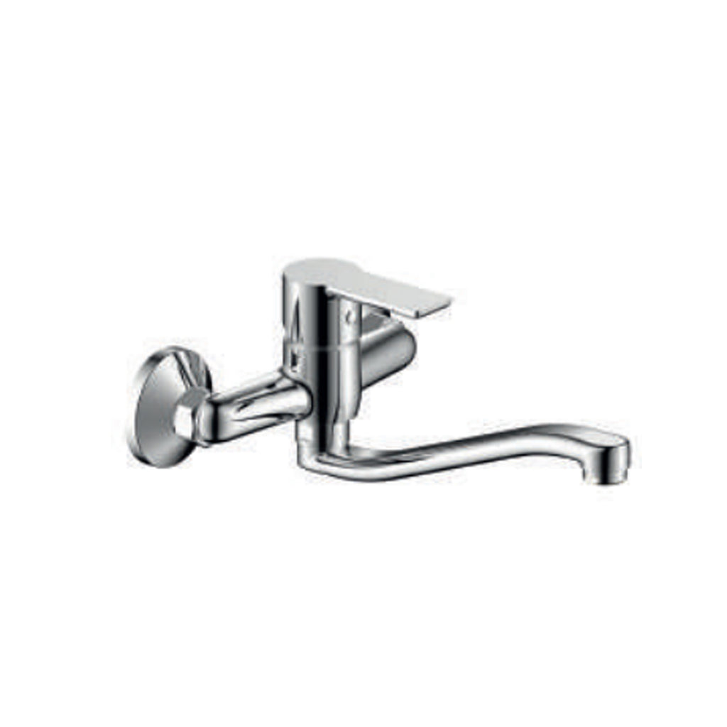 Miscelatore monocomando lavello a muro RubiFlux serie Kyros - Cromo