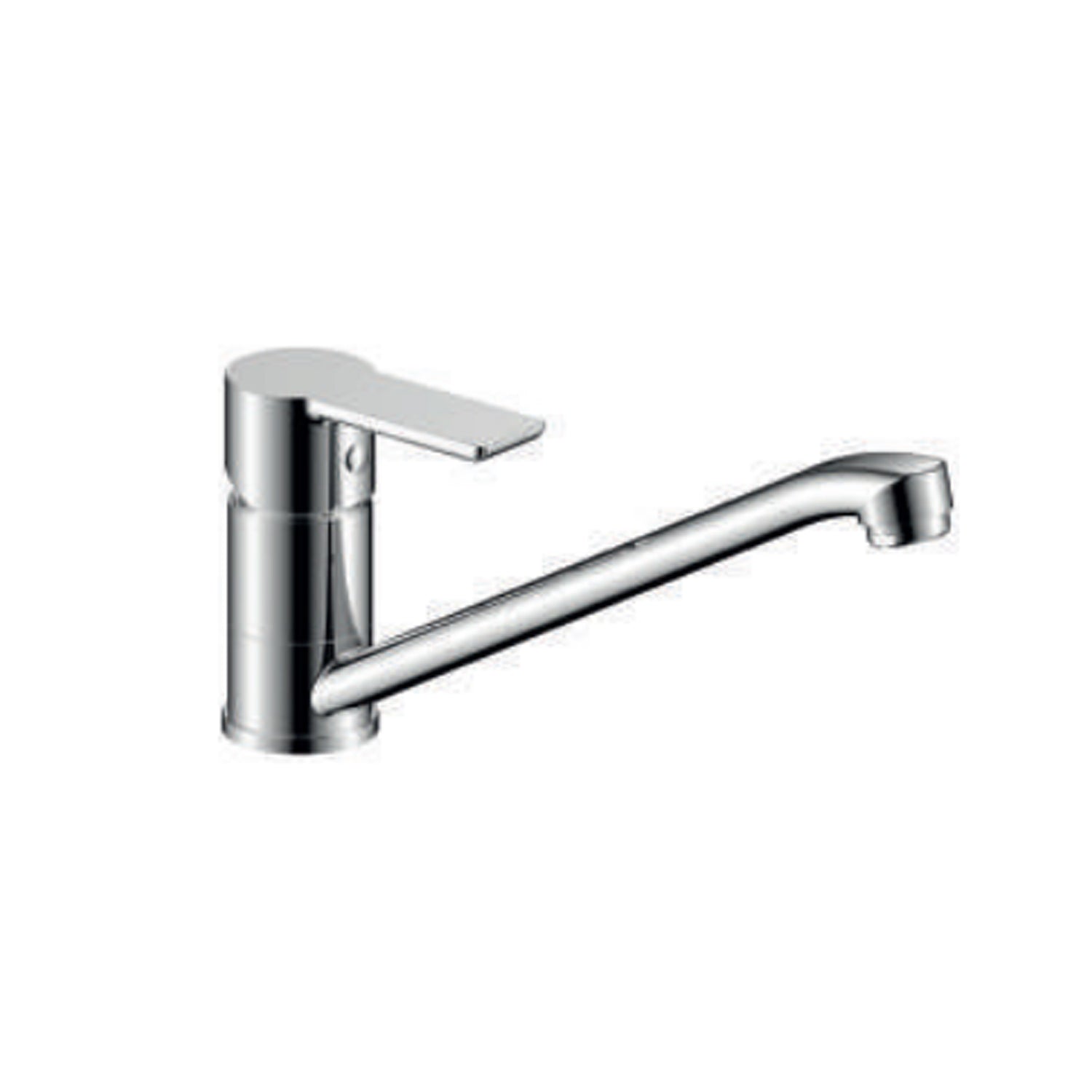 Miscelatore monocomando lavello a canna bassa RubiFlux serie Kyros - Cromo