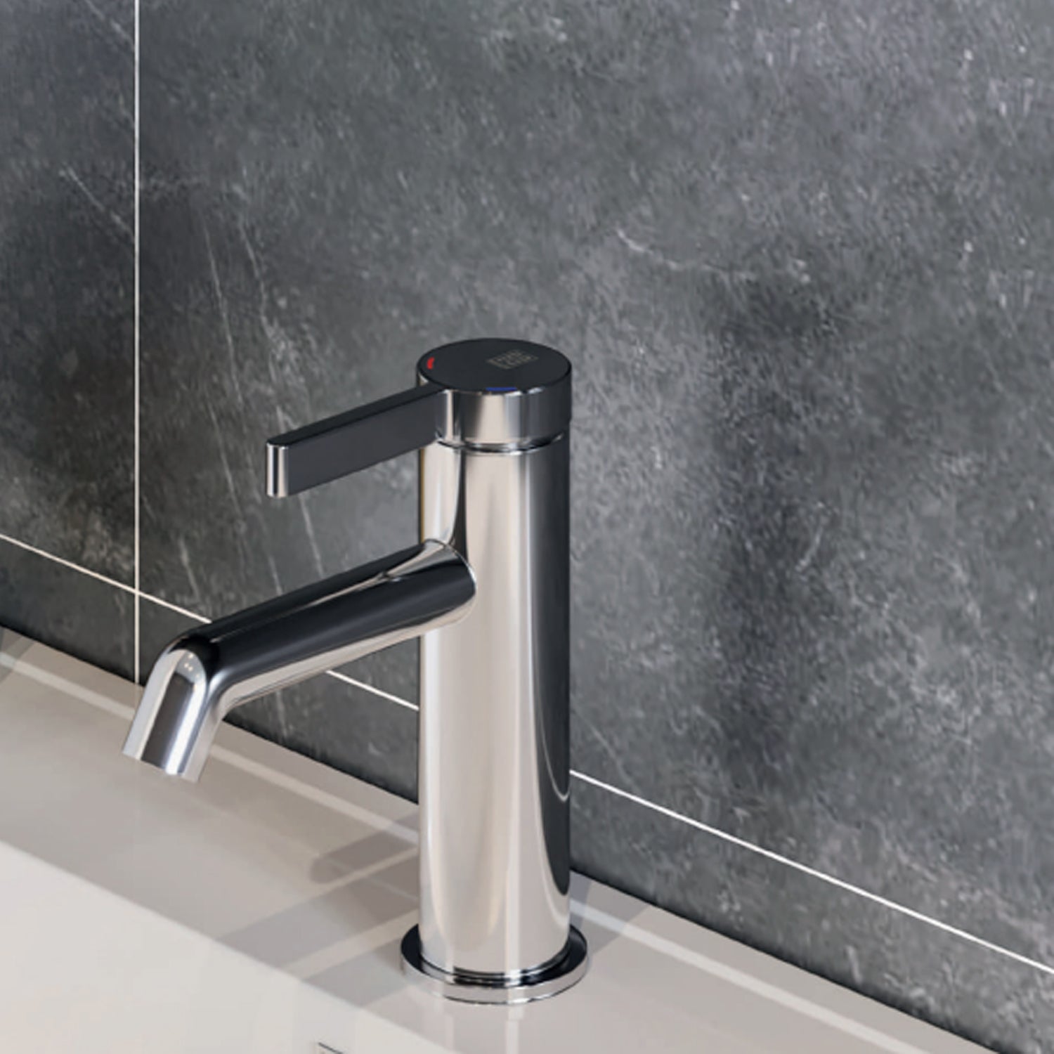 Miscelatore monocomando lavabo RubiFlux serie Tundra - Cromo