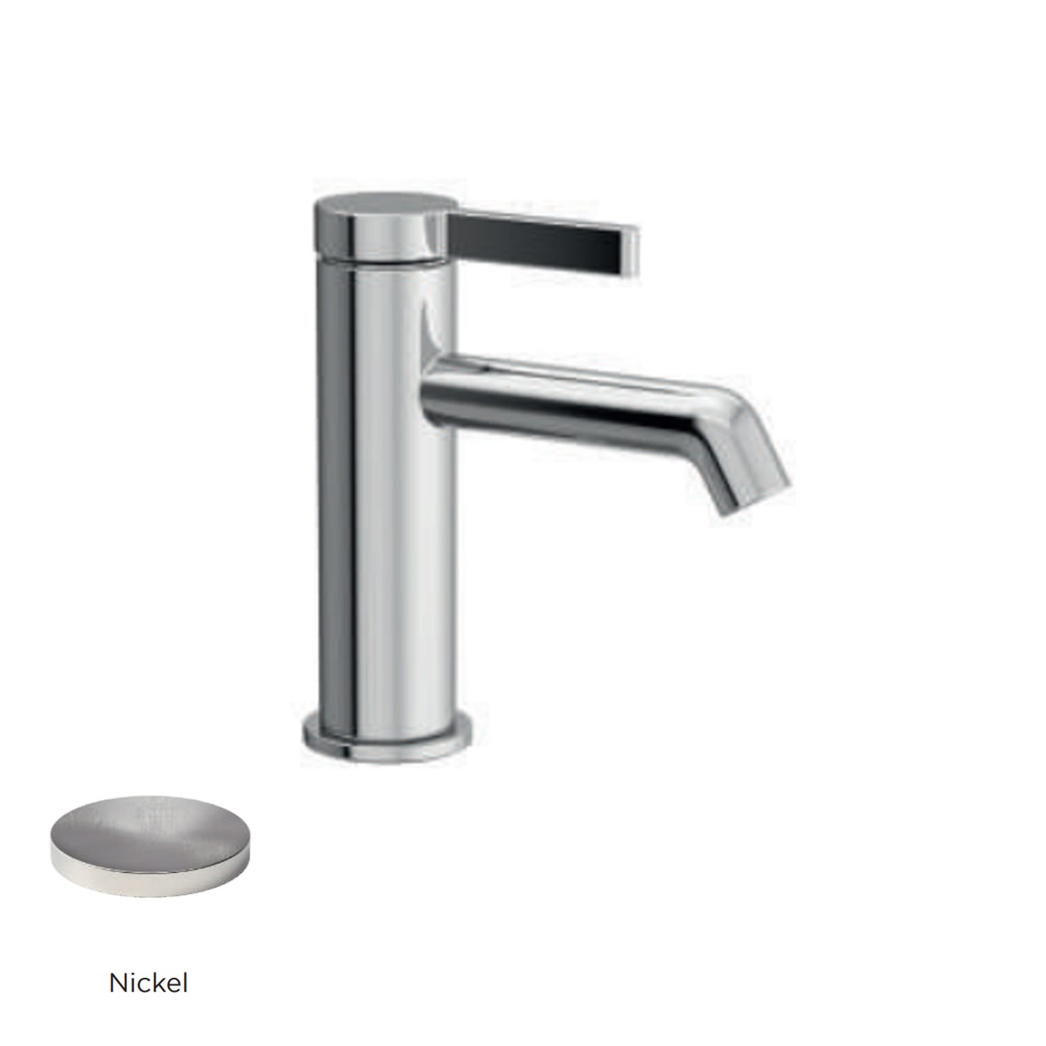 Miscelatore monocomando lavabo RubiFlux serie Tundra - Nickel