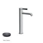 Miscelatore monocomando lavabo alto RubiFlux serie Tundra - Nero Opaco