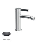 Miscelatore monocomando bidet RubiFlux serie Tundra - Nero Opaco