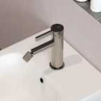 Miscelatore monocomando bidet RubiFlux serie Tundra - Nickel