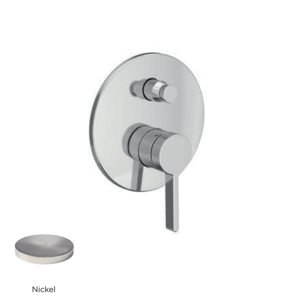 Miscelatore monocomando da incasso per doccia con deviatore RubiFlux serie Tundra - Nickel