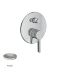 Miscelatore monocomando da incasso per doccia con deviatore RubiFlux serie Tundra - Nickel