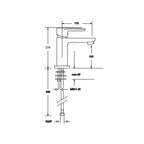 Miscelatore lavabo RubiFlux Idroblue - Cromato