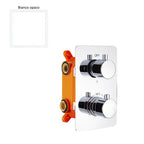 Termostatico doccia incasso 2 vie con easy box bianco opaco