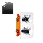 Termostatico doccia incasso 2 vie in ottone con easy box nero opaco