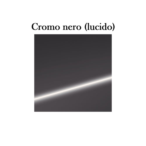 Termostatico doccia incasso squadrato 3 vie in ottone con easy box cromo nero