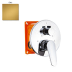 Termostatico doccia incasso tondo 3 vie con easybox oro