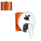 Termostatico doccia incasso tondo 3 vie con easybox rame